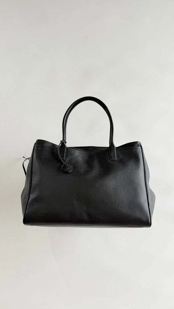 Chanel 2026 Large Shopping Bag 43cm Black Leather