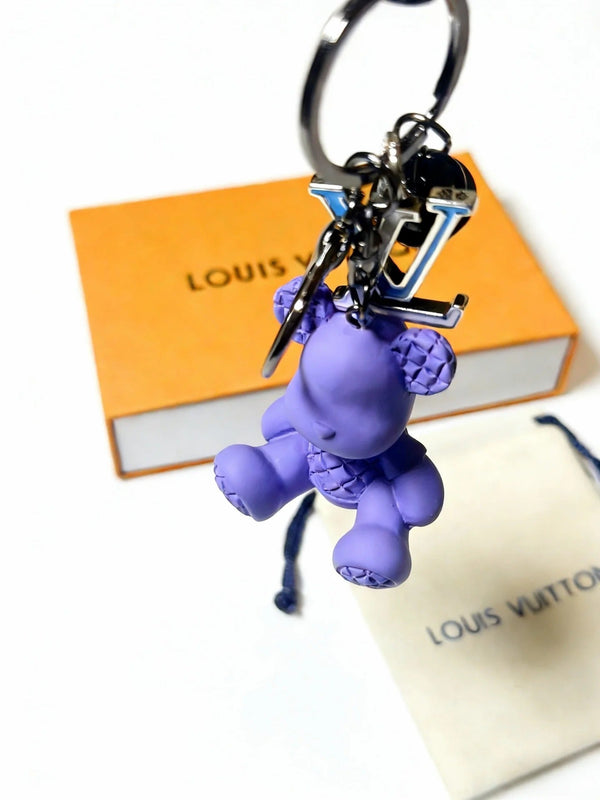 LV Purple Bear Charm