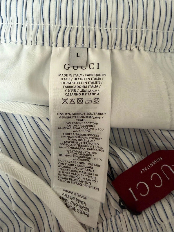 GC 2026 Men's Striped Shorts White Blue Cotton 643455