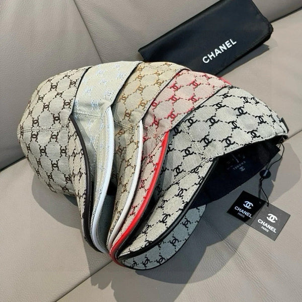Casquette de baseball Chanel en coton à motif logo CC 237259