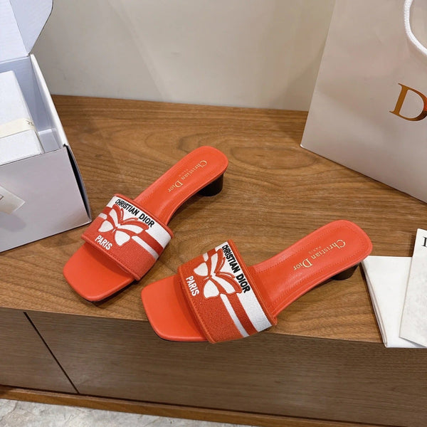 CD 26s Sandals Butterfly Canvas Cowhide 685422