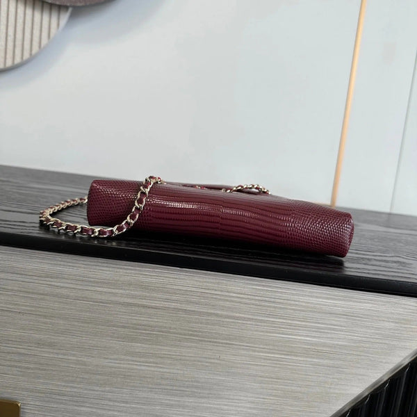 CC 2026 Lizard-Embossed Nano Bag 20.5cm Calfskin