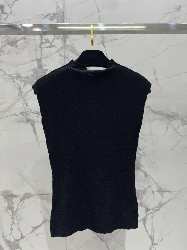 Chanel 2026 Knitted Short-sleeve Top 210742