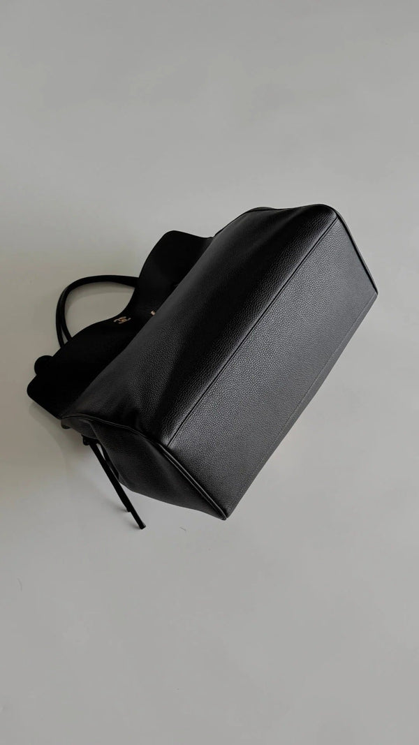 Chanel 2026 Large Shopping Bag 43cm Black Leather