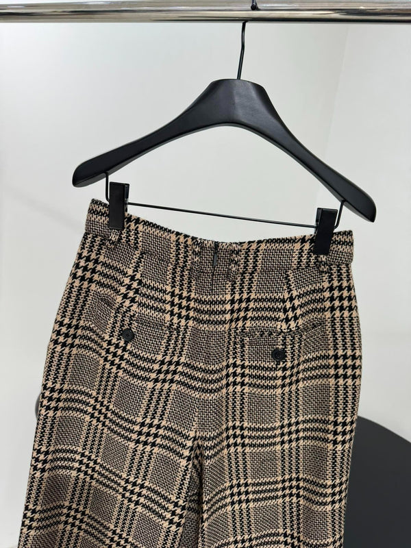 YSL 25S STRIPED STRAIGHT-LEG PANTS STYLE 228