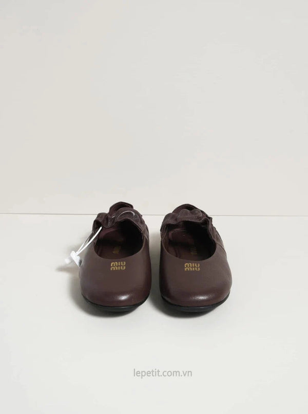 Ruches Nappa Leather Ballerinas 174