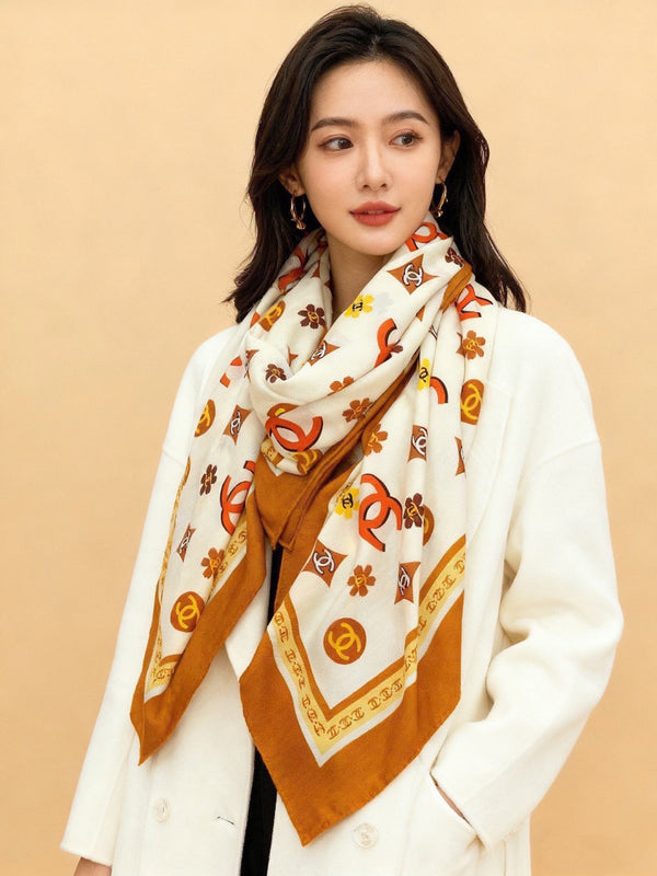 CC 26s Scarf 140 In Cashmere Silk 306121
