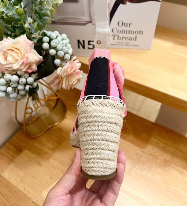 Valentino Espadrille Wedges Multicolor Canvas 240575