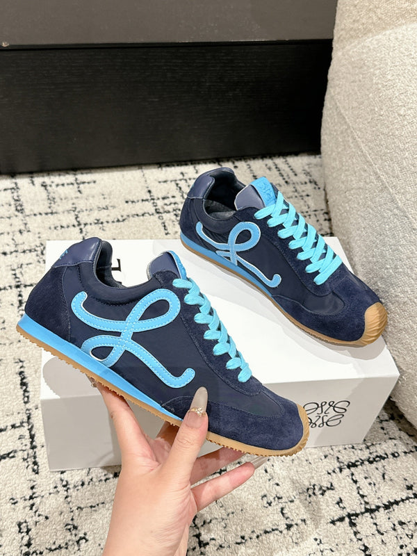 Loewe 25 Ballet Runner 2.0 Sneaker Blue Suede