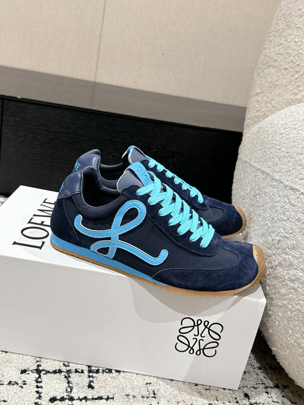 Loewe 25 Ballet Runner 2.0 Sneaker Blue Suede
