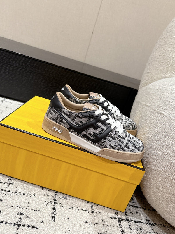 Fendi Match Trainers Black Denim 679609