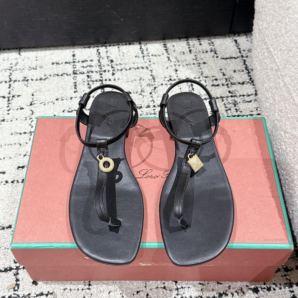 LP Mindil Infra Sandal Black Sheepskin 312459