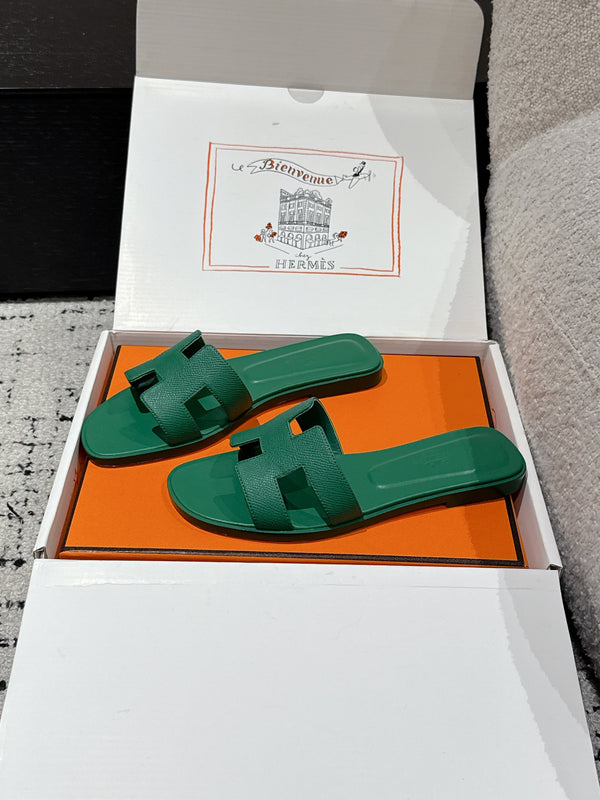 Sandalo HM 25 Oran verde scuro Epsom