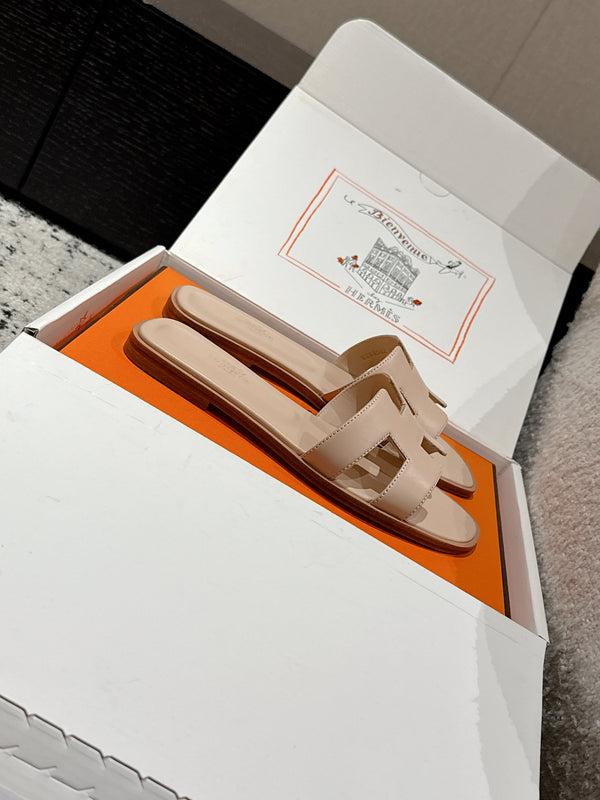 HMS 25 Oran Sandal Nude Calfskin