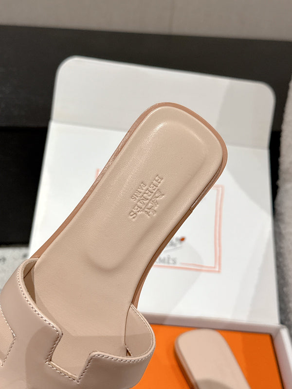 HMS 25 Oran Sandal Nude Calfskin