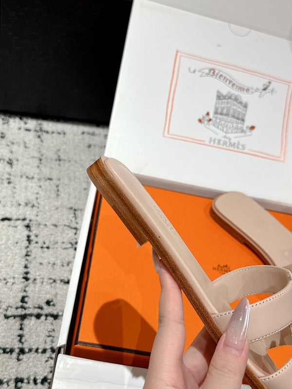 HM 25 Oran Sandal Nude Calfskin
