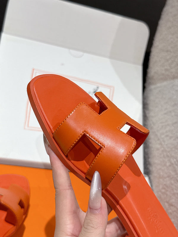 HM 25 Oran Sandal Orange Calfskin