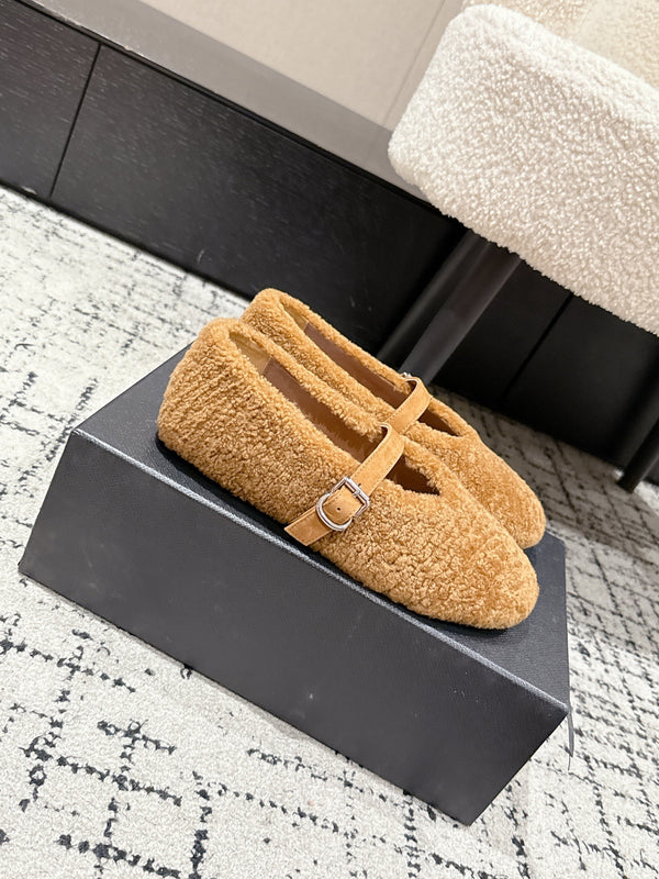 Alaia 2025 Ballerines Laine Camel 558647