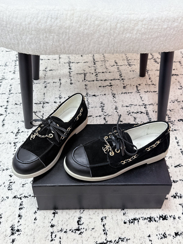 CC Cruise 25/26 Moccasins Black Suede Sheepskin