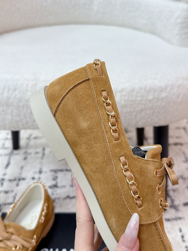 Mocassins CC Croisière 25/26 Daim blanc marron