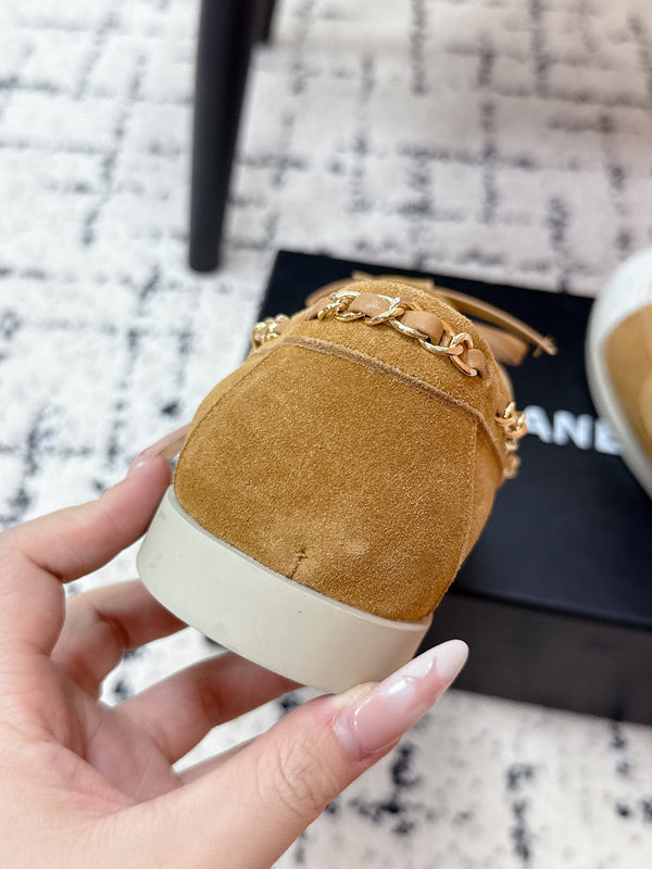 Mocassins CC Croisière 25/26 Daim blanc marron