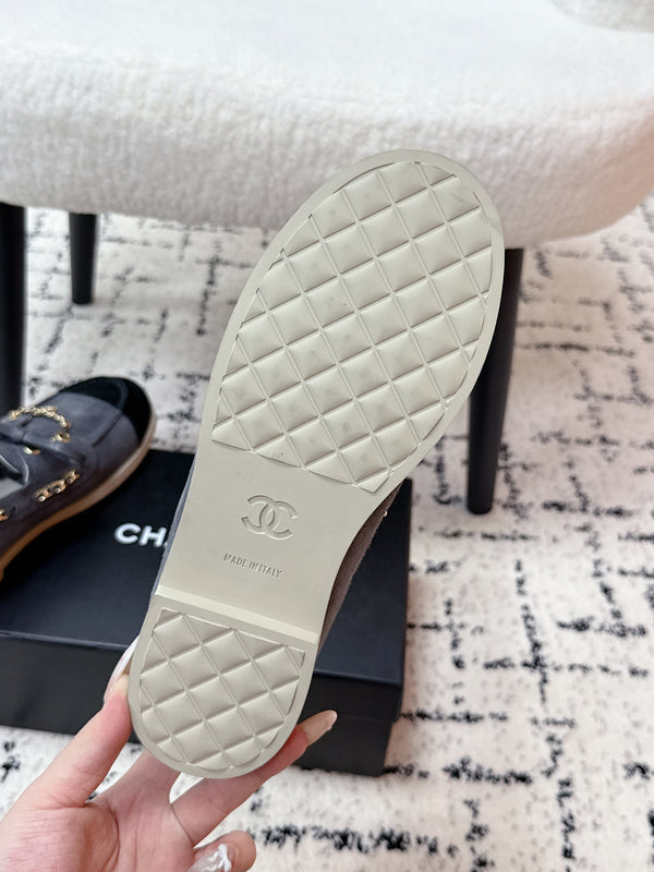 Mocassins CC Cruise 25/26 Daim Noir Ardoise Bleu Gris