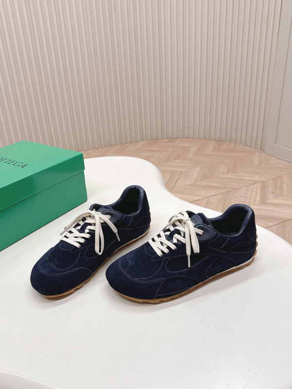 BV 25s Orbit Flash Sneaker Navy Blue Suede & Nylon Lace-Up 426932