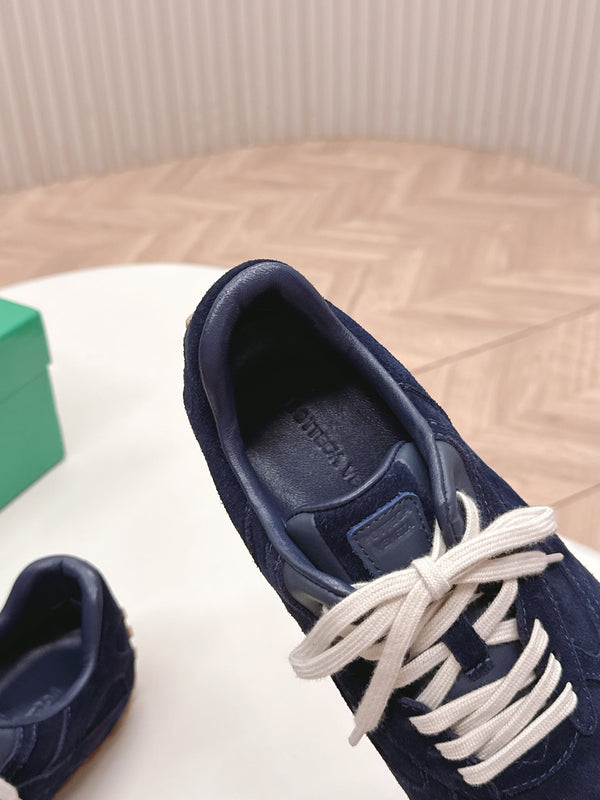 BV 25s Orbit Flash Sneaker Navy Blue Suede & Nylon Lace-Up 426932