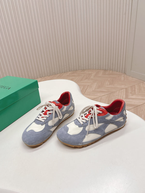 BV 25s Orbit Flash Sneaker Grey White Suede & Nylon Lace-Up 426934