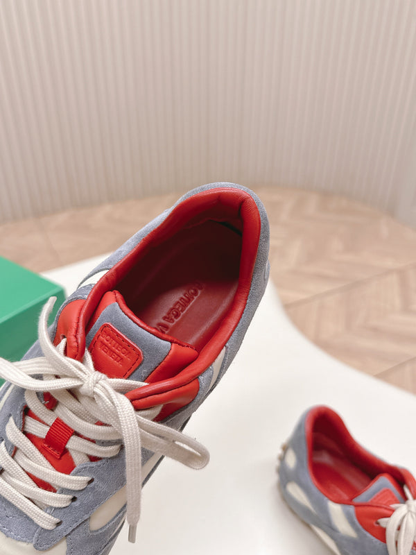 BV 25s Orbit Flash Sneaker Grey White Suede & Nylon Lace-Up 426934