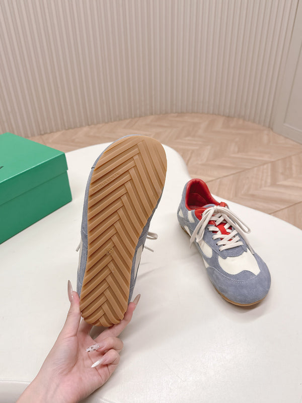 BV 25s Orbit Flash Sneaker Grey White Suede & Nylon Lace-Up 426934