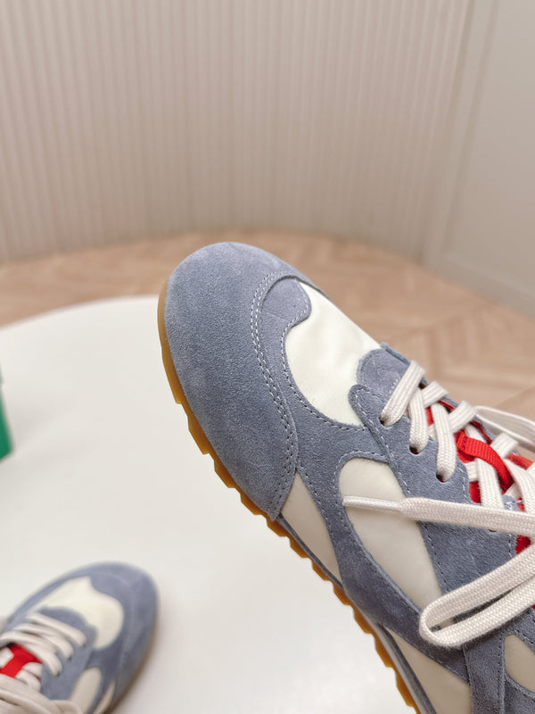 BV 25s Orbit Flash Sneaker Grey White Suede & Nylon Lace-Up 426934