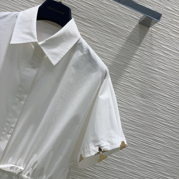 LV 25 T-shirt White Light Blue Cotton