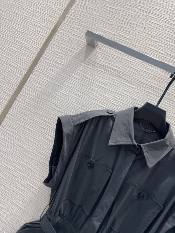 YSL 2025 Dress Black Nylon