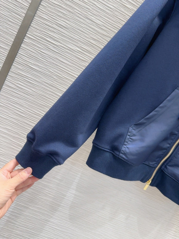 Miu Miu 25 Jacket Dark Blue Cotton