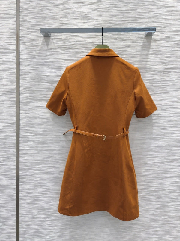 Gucci 2025 Dress Brown Polyester Fiber