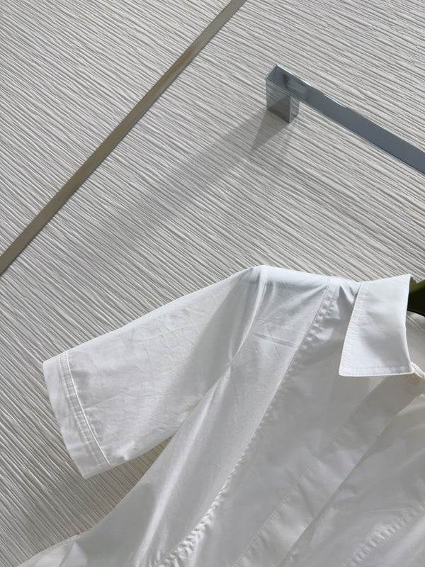 Abito camicia Gucci 2025 in cotone bianco