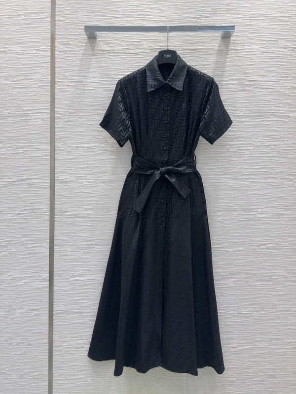 Fendi 2025 Shirt Dress Black Viscose