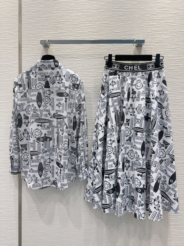 CC 25 Shirt and Long Skirt Polyester Fiber