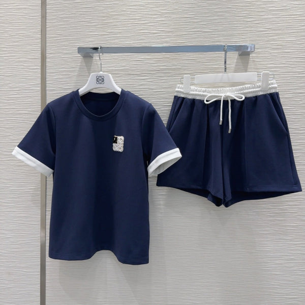 Loewe 25 Set Blu Scuro Cotone Poliestere