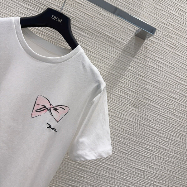CD 26s Fitted T-Shirt White Cotton 394967