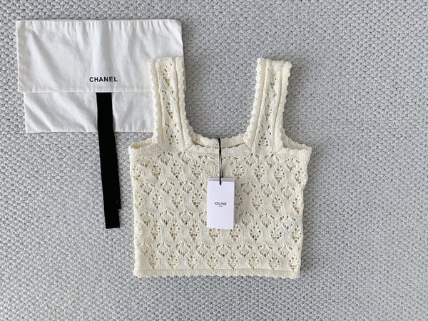 CL Camisole Vest Cotton Pointelle 380647