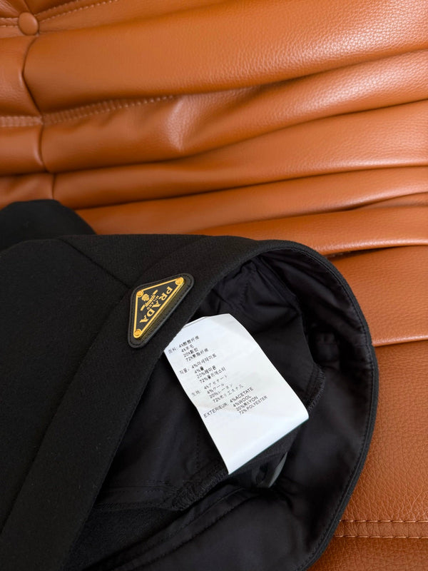 Prada 25FW Pantalons Polyester noir 326653