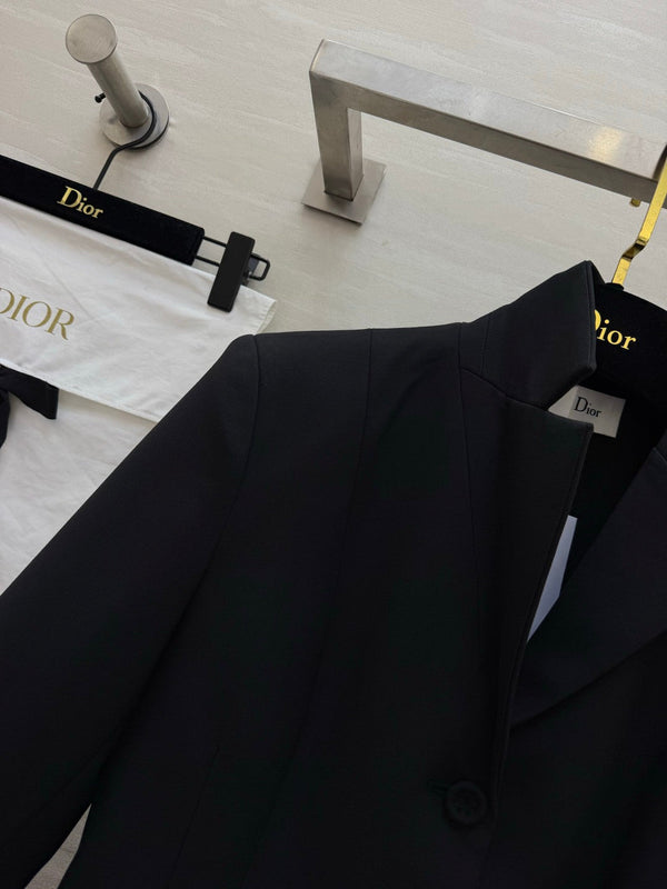 CD 30 Montaigne Bar Jacket Black Wool Silk 394142