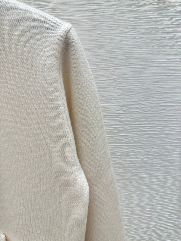 CC 25 Cardigan Black And White Cashmere 226856