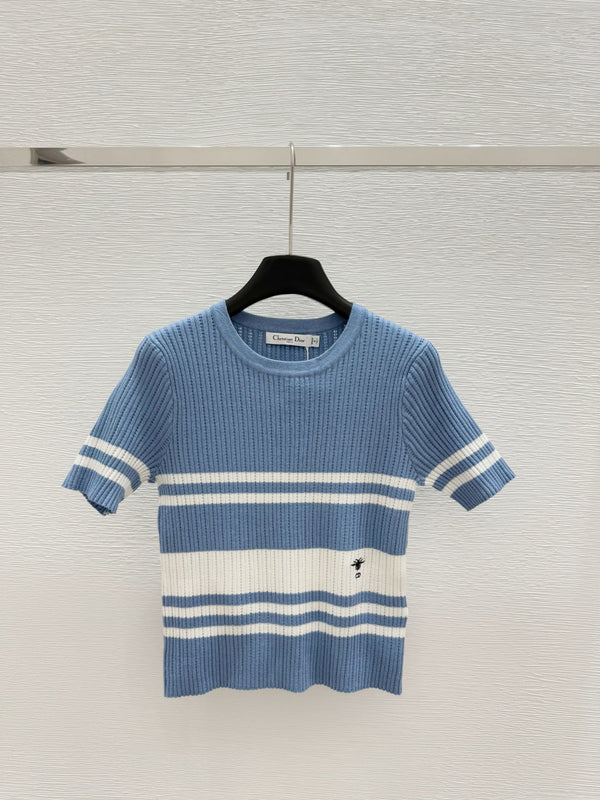 Dior T-Shirt Demin Blue Cachemire 232758