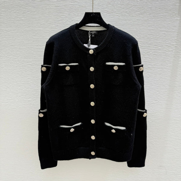 CC 25 Cardigan In Black Cashnere 286347