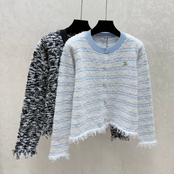 Chanel 2025 Cardigan Col Rond Tricoté Laine Polyester 734785
