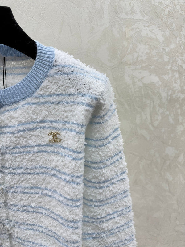 Chanel 2025 Cardigan Col Rond Tricoté Laine Polyester 734785
