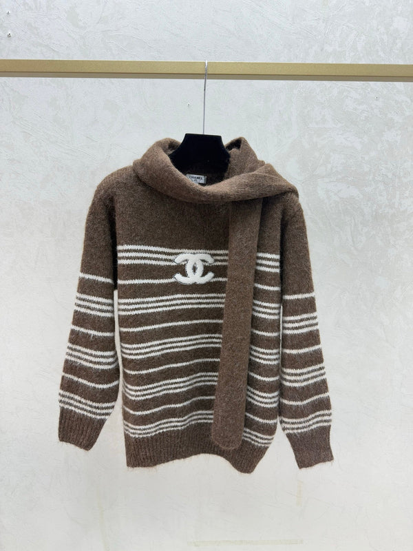 Chanel Pull Rayé Laine Mohair 2025 734809